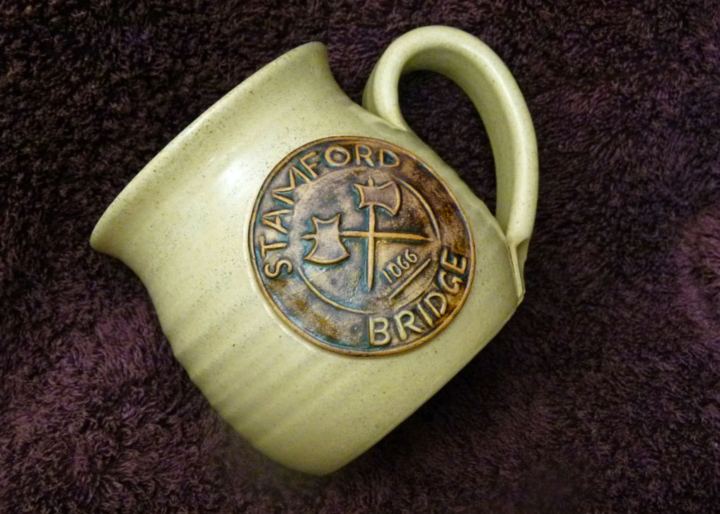 My Battle of Stamford Bridge mug. Nice, isn't it? Battle of Stamford Bridge mug