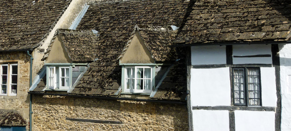 Picturesque Lacock in Wiltshire - almost entirely owned by the National Trust