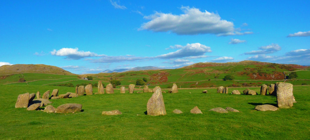 Swinside Stone Circle, Cumbria, looking east