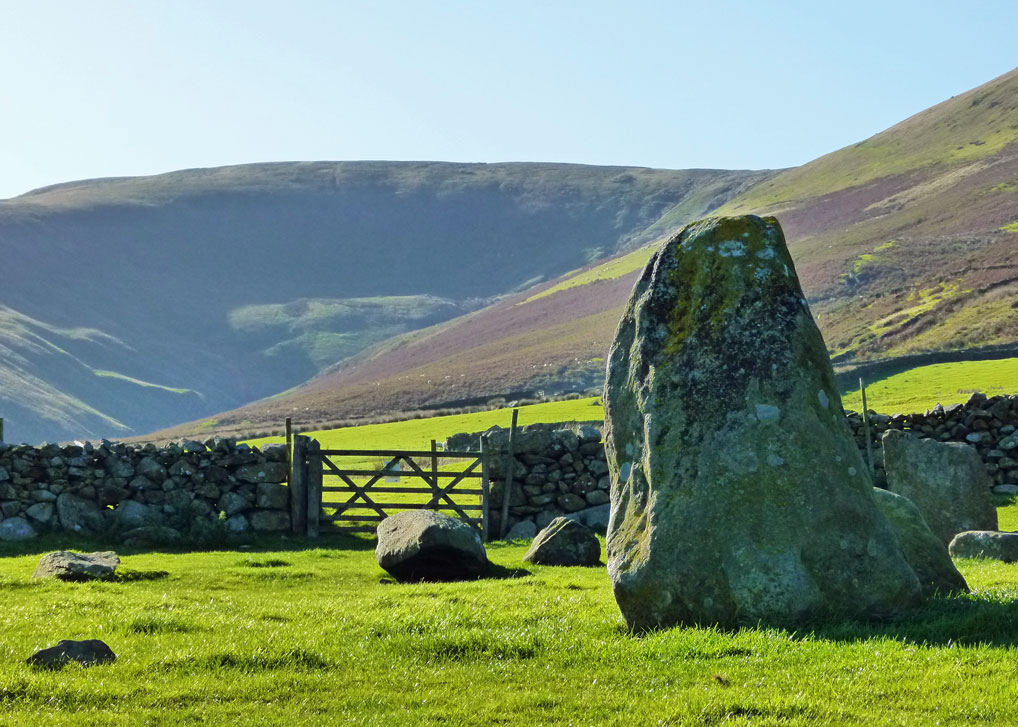 Looks like a glacial feature in the background Swinside, Stone Circles, Cumbria