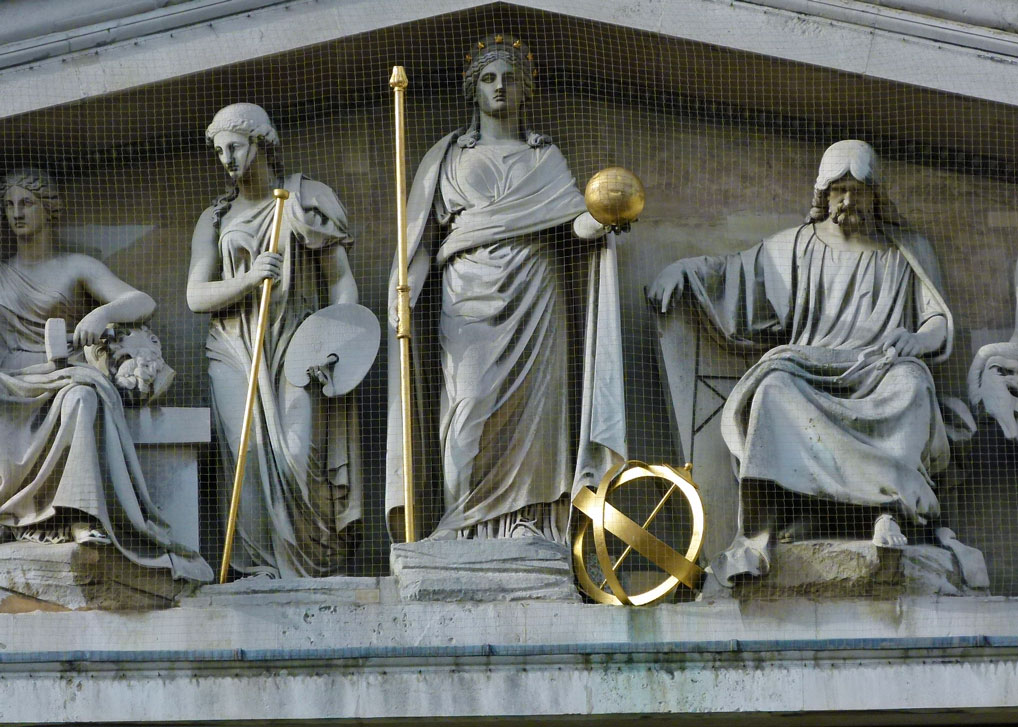 British Museum - detail from the front of the building British Museum - detail from the front of the building
