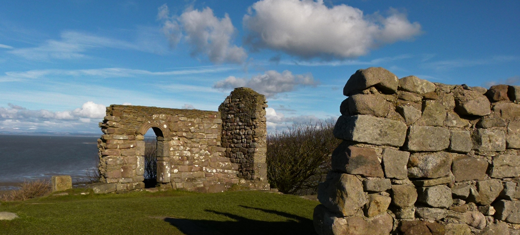 Ruins, Chapel, Heysham, stone graves