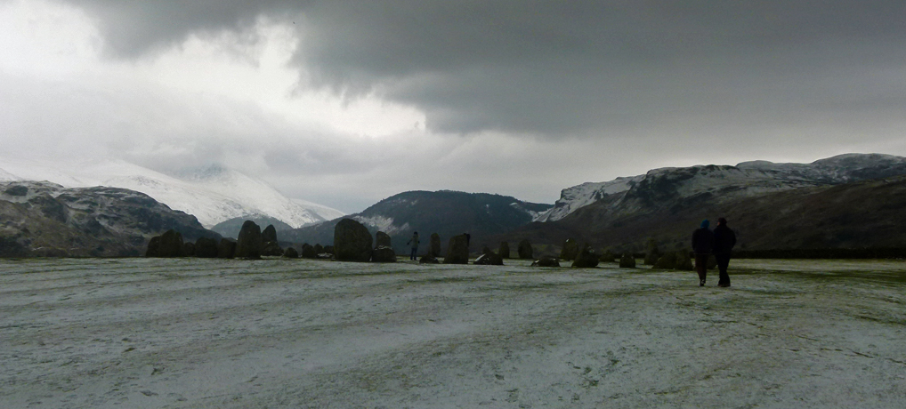 Wintry scene... Castlerigg, winter, visit Lake District