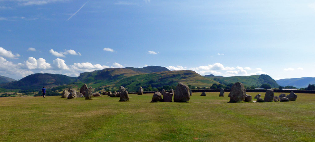 Looking south (ish) Castlerigg Stoner Circle, near Keswick