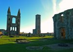 The ruins of St Andrews Cathedral and St Rule's Church