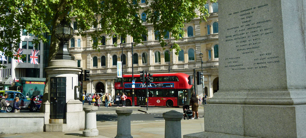 Britain's smallest police station, Trafalgar Square