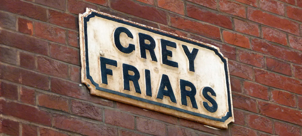Street names, medieval, Grey Friars