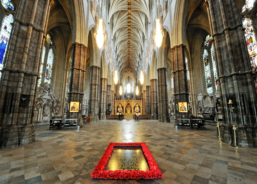 Westminster Abbey, tomb of the Unknown Warrior