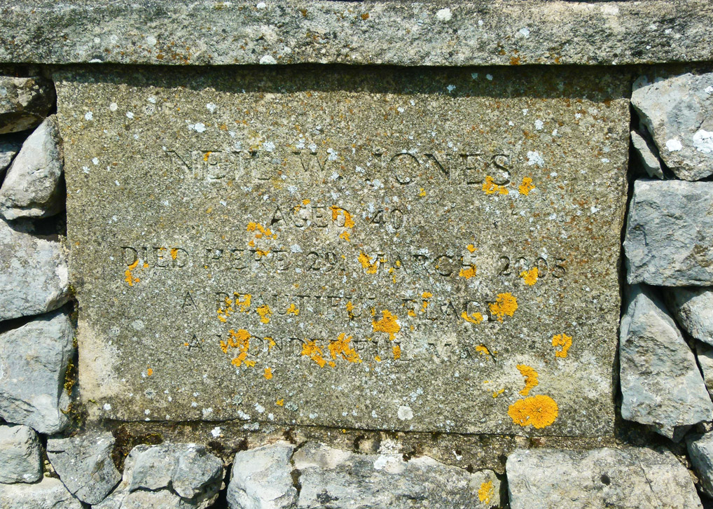 Memorial to Neil Jones on Kisdon Fell