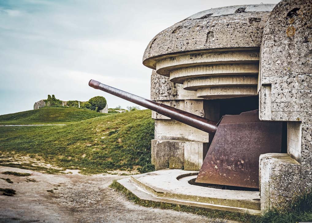 German battery at Longues sur Mer, near Bayeux