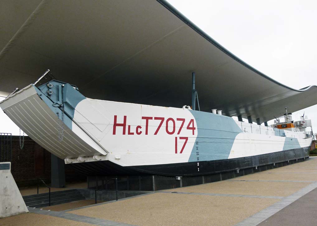 LCT 7074 D-Day landing Craft on display in Portsmouth