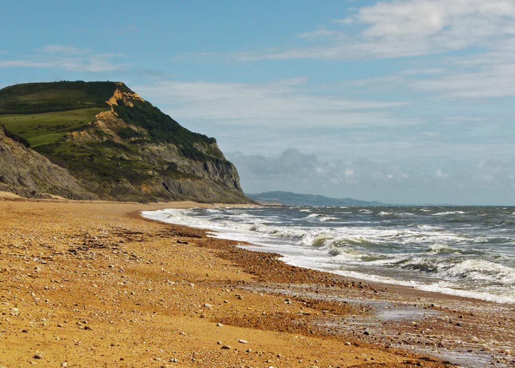 Golden Cap, the highest point on the south coast