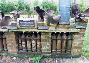 Military memorabilia at Tyneham
