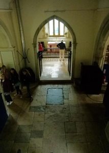 Tyneham's restored church.