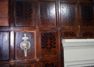 Borwick Hall panelled bedroom